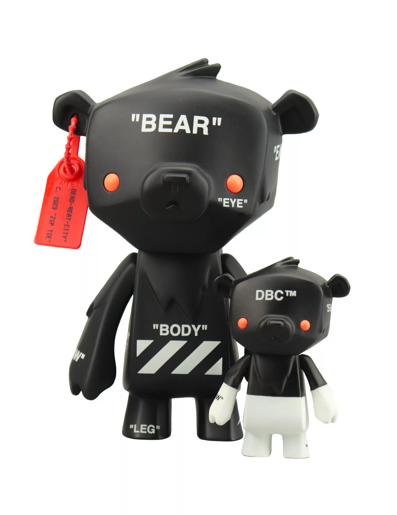 kuma Kuma & Cub Vinyl Set - Off-Bear (Black & Glow)