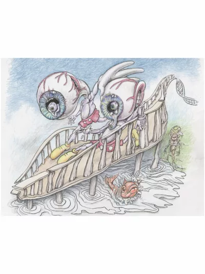Eyeball DNA Dock - Drawing