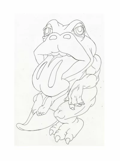 Lady Lips Kaiju - Drawing